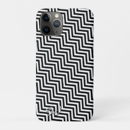 Schwarzer u. weißer Speck-Kasten des Zickzack-1 Case-Mate iPhone Hülle