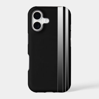 Schwarzer u. weißer Streifen iPhone 5 Kasten