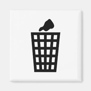 Schwarzer überschüssiger Behälter Magnet