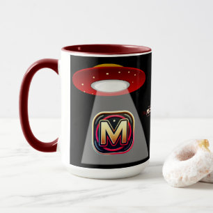 Schwarzer UFO-Kaffeebecher Tasse