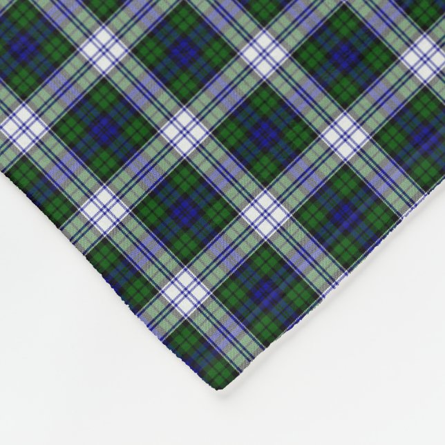 Schwarzer Uhr-ModeTartan Fleecedecke (Ecke)