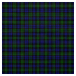 Schwarzer UhrTartan Stoff