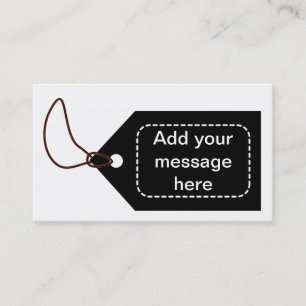 Schwarzer Umbau Visitenkarte