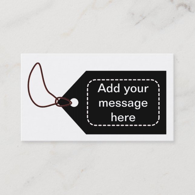 Schwarzer Umbau Visitenkarte (Vorderseite)