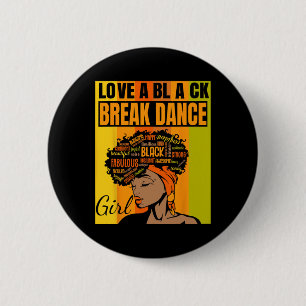Schwarzer Unabhängigkeitstag - Liebe einen schwarz Button