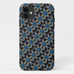 schwarzer und blauer diagonaler Kasten iPhone 11 Hülle