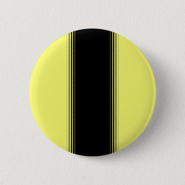 Schwarzer und gelber Streifen Button (Vorderseite)