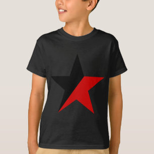 Schwarzer und roter Stern Anarcho-Syndikalismus T-Shirt