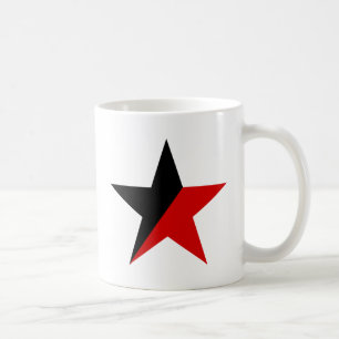 Schwarzer und roter Stern Anarcho-Syndikalismus Tasse