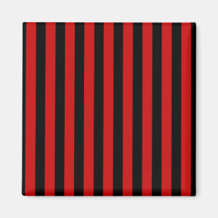 Schwarzer und roter Streifen Magnet