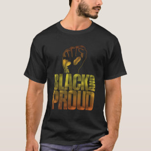 Schwarzer und stolzer T - Shirt