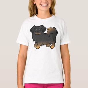 Schwarzer und Tan Tibetischer Spanier Niedlicher C T-Shirt