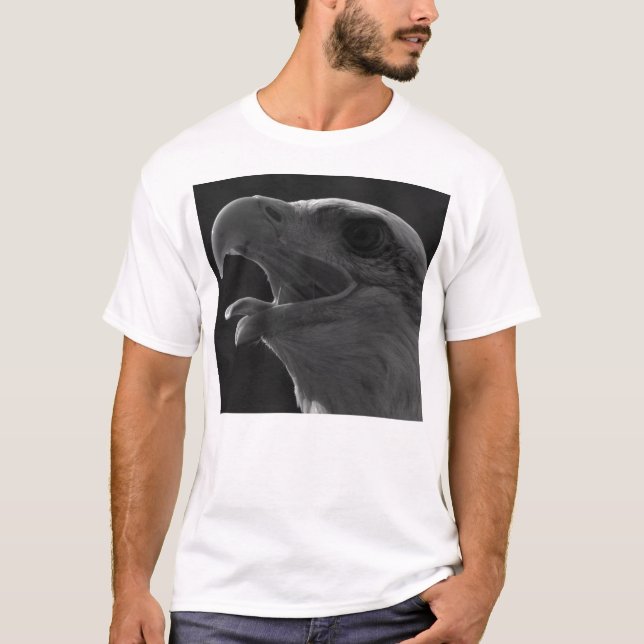 Schwarzer und weißer Adler T-Shirt (Vorderseite)
