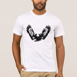 Schwarzer und weißer Adler T-Shirt