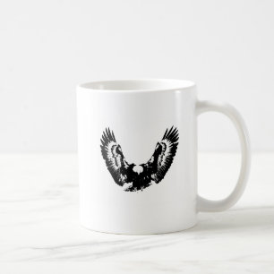 Schwarzer und weißer Adler Tasse