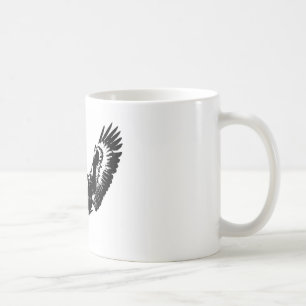 Schwarzer und weißer Adler Tasse