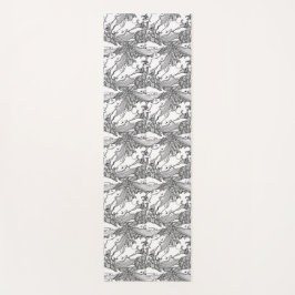 Schwarzer und weißer Buckelwal Yogamatte