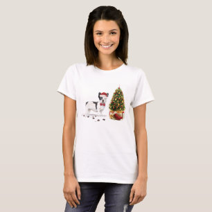 Schwarzer und weißer Bulldogge T-Shirt