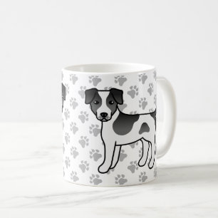 Schwarzer und Weißer Dänisch-Schwedischer Farmhund Kaffeetasse