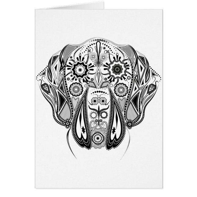 Schwarzer und weißer Großhund (Vorne)