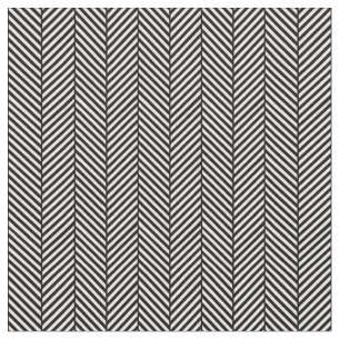 Schwarzer und weißer Herringbone Stoff