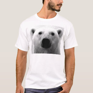 Schwarzer und weißer Polar T-Shirt