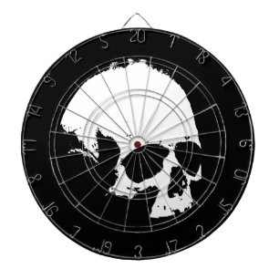 Schwarzer und weißer Schädel Dartscheibe