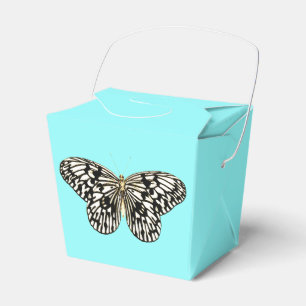 Schwarzer und weißer Schmetterling, türkischer Hin Geschenkschachtel
