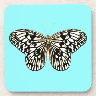 Schwarzer und weißer Schmetterling, türkischer Hin Untersetzer