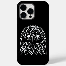 Schwarzer und weißer Stammesadler Case-Mate iPhone 14 Pro Max Hülle