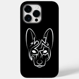 Schwarzer und weißer Stammhund Case-Mate iPhone 14 Pro Max Hülle