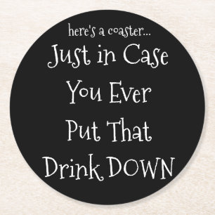 Schwarzer Untersetzer