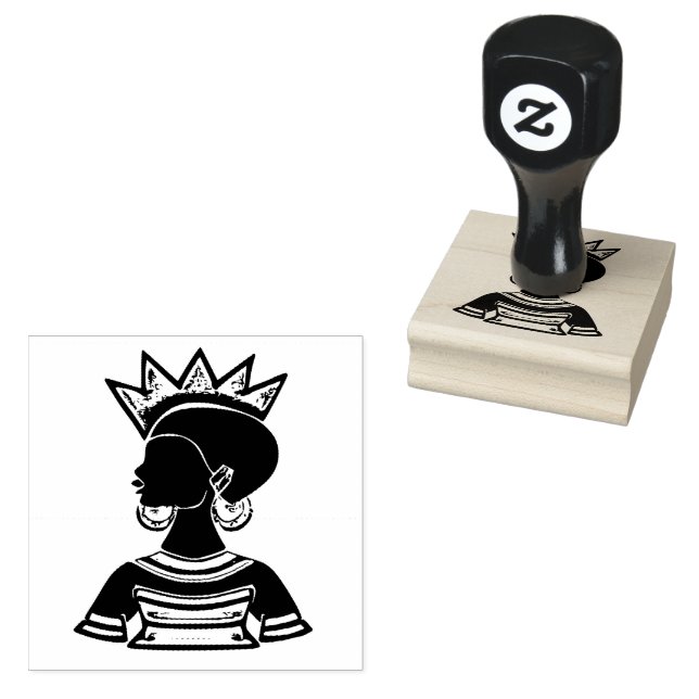Schwarzer Urlaub Gummistempel (Stempel)