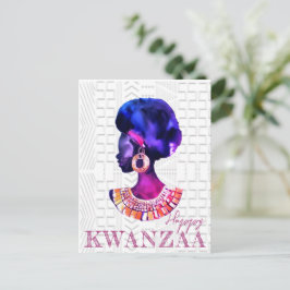 Schwarzer Urlaub Postkarte