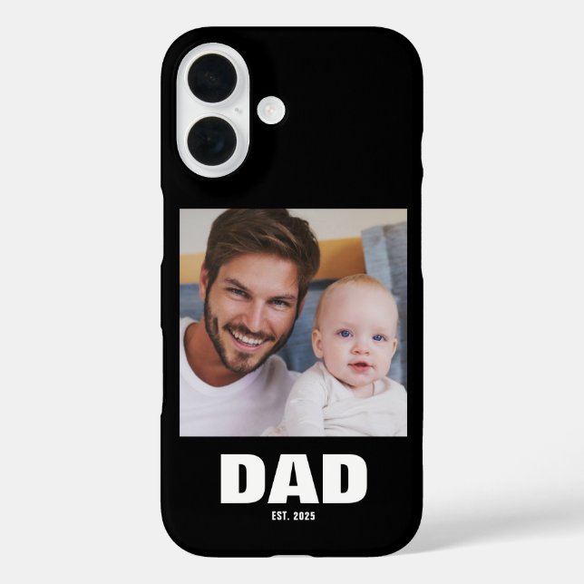Schwarzer Vater etablierte fette Foto Case-Mate iPhone Hülle (Rückseite)