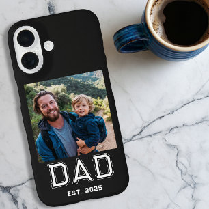 Schwarzer Vater etablierte fette Typografie Foto iPhone 16 Hülle