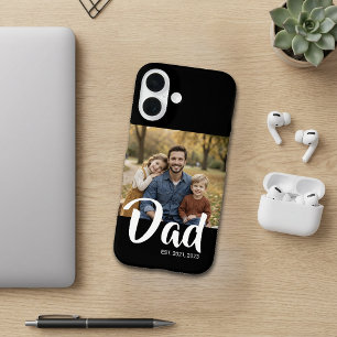 Schwarzer Vater etabliertes Skript Foto iPhone 16 Hülle