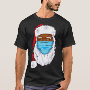 Schwarzer Vater Weihnachten 2021 Weihnachtsmann Ge T-Shirt