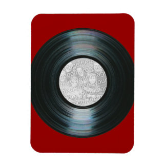 Schwarzer Vinyl Record-Effekt Benutzerdefiniertes  Magnet