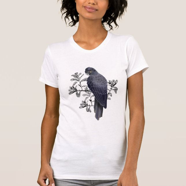 Schwarzer Vogel Australischer Ureinwohner Black Co T-Shirt (Vorderseite)