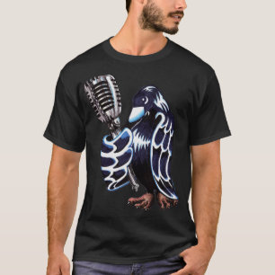 Schwarzer Vogel-Radio T-Shirt