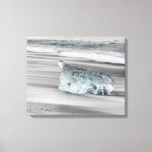 Schwarzer Vulkanstrand   Vatnajokull-Nationalpark Leinwanddruck