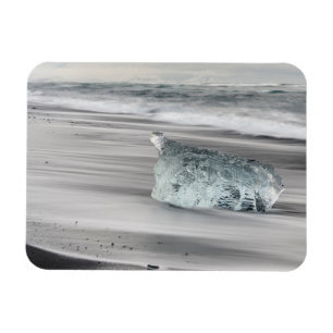 Schwarzer Vulkanstrand Vatnajokull-Nationalpark Magnet