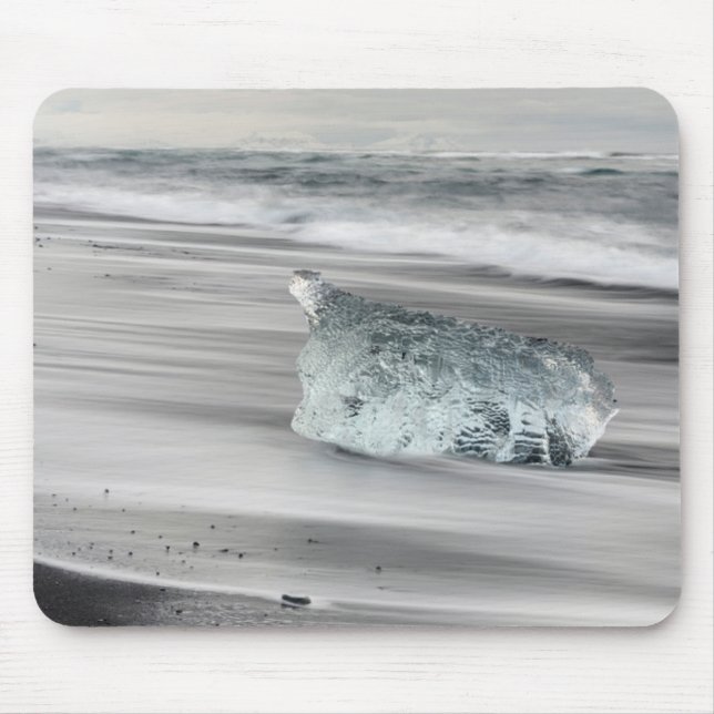 Schwarzer Vulkanstrand | Vatnajokull-Nationalpark Mousepad (Vorne)