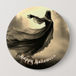 Schwarzer weiblicher Geist in der Hölle - Hallowee Button