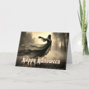 Schwarzer weiblicher Geist in der Hölle - Hallowee Karte