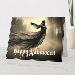 Schwarzer weiblicher Geist in der Hölle - Hallowee Karte