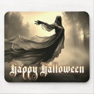 Schwarzer weiblicher Geist in der Hölle - Hallowee Mousepad