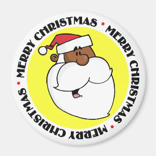 Schwarzer Weihnachtsmann Magnet