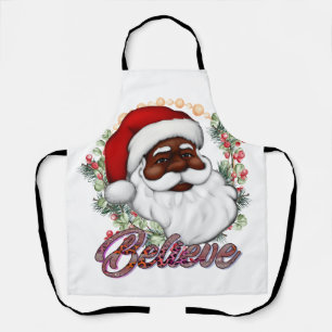 Schwarzer Weihnachtsmann Melanin Weihnachten Bruh Schürze